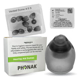 Phonak Vented 4.0 Dome Small (0.29 inch=7.5mm) 10 Domes, Genuine OEM Switzerland Replacement by Sonova, Hearing Aid Domes for Ph