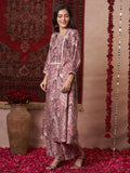 Gosriki Women'S Rayon Blend Anarkali Printed Kurta With Palazzo (Marco Purple-Vks01-Gs_Xl_Purple_X-Large),Purple,,B0DRNN9N3S