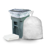 Plasticplace 6465 Gallon Trash Can Liners for Toter 1.5 Mil Clear Heavy Duty Garbage Bags 50 X 60 (50Count) (W65LDCTL)