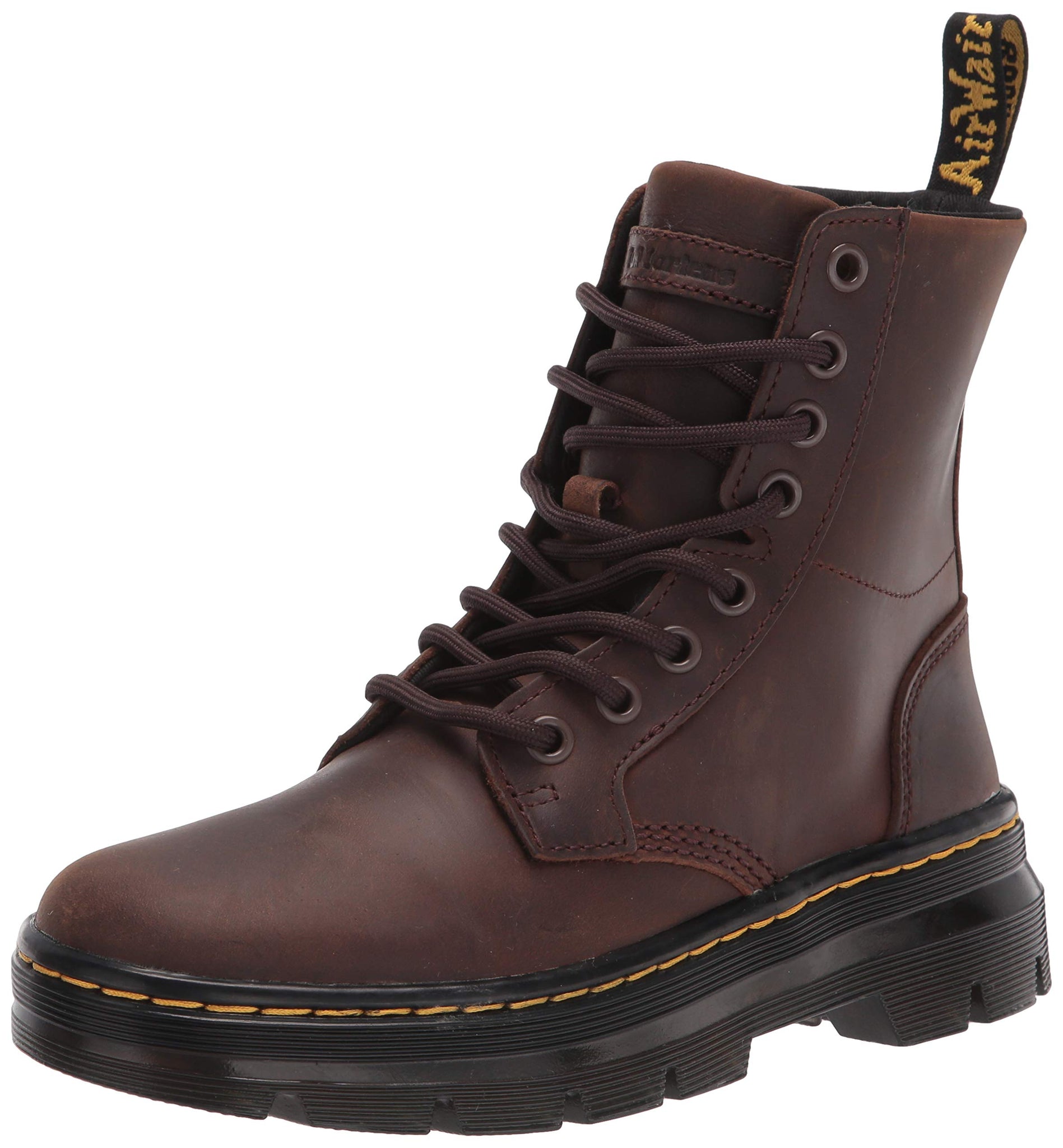 Dr. Martens Unisex Adult Lace Fashion Boot, Gaucho Crazy Horse, 13 Women 12 Men Us