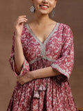 Libas Women'S Silk Blend Regular Kurti (29159_Pink Pink 2Xl