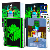 Minecraft School Supplies Bundle 2 Notebooks and 2 Folders for Kids