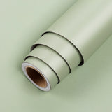 LACHEERY Sage Green Contact Paper Decorative Sage Green Wallpaper Peel and Stick Solid Textured Wallpaper Self Adhesive Vinyl Wa