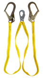 Guardian Fall Protection 01271 6-Foot Double Leg Non-Shock Absorbing Lanyard with Rebar Hook