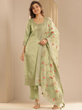 Libas Women'S Silk Blend Kurta Sets (99477 Green M