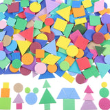 1000 Pieces Foam Shape Stickers Self Adhesive Foam Stickers Felt Stickers Shapes for Kids Crafts Mini Geometric Shape Stickers P