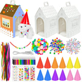 Cinrobiye 24 Sets Adopt a Puppy Party Favors DIY Dog Party Boxes Set Make Your Own Puppy Adoption Party Supplies with Dog House 