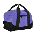 Dalix 12 Mini Two Tone Duffle Bag in Purple and Black