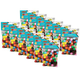 CLI Charles Leonard 1/2-inch Pom-Poms, Assorted Colors, 100/Pack, 12 Packs (CHL69100-12)
