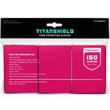 TitanShield Premium Viva Magenta150 Sleeves Standard Size Board Game Trading Card Sleeves Deck Protector for Magic The Gathering