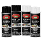 COLOR CARE Spray Paint, 12 oz, 4-Pack (Gloss Black & Gloss White Mix) - All-Purpose, Indoor & Outdoor, Rust Resistant, for Wood,