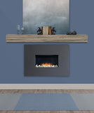 Pearl Mantels 492-72-Weather Acacia Wood Fireplace Mantel Shelf, 72, Weathered Finish