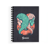 Vprint Gemini Spiral Wiro Unruled Blank Pages Notebook Diary Journal Drawing Book SizeA5(6X9 Inches) (Gemini)