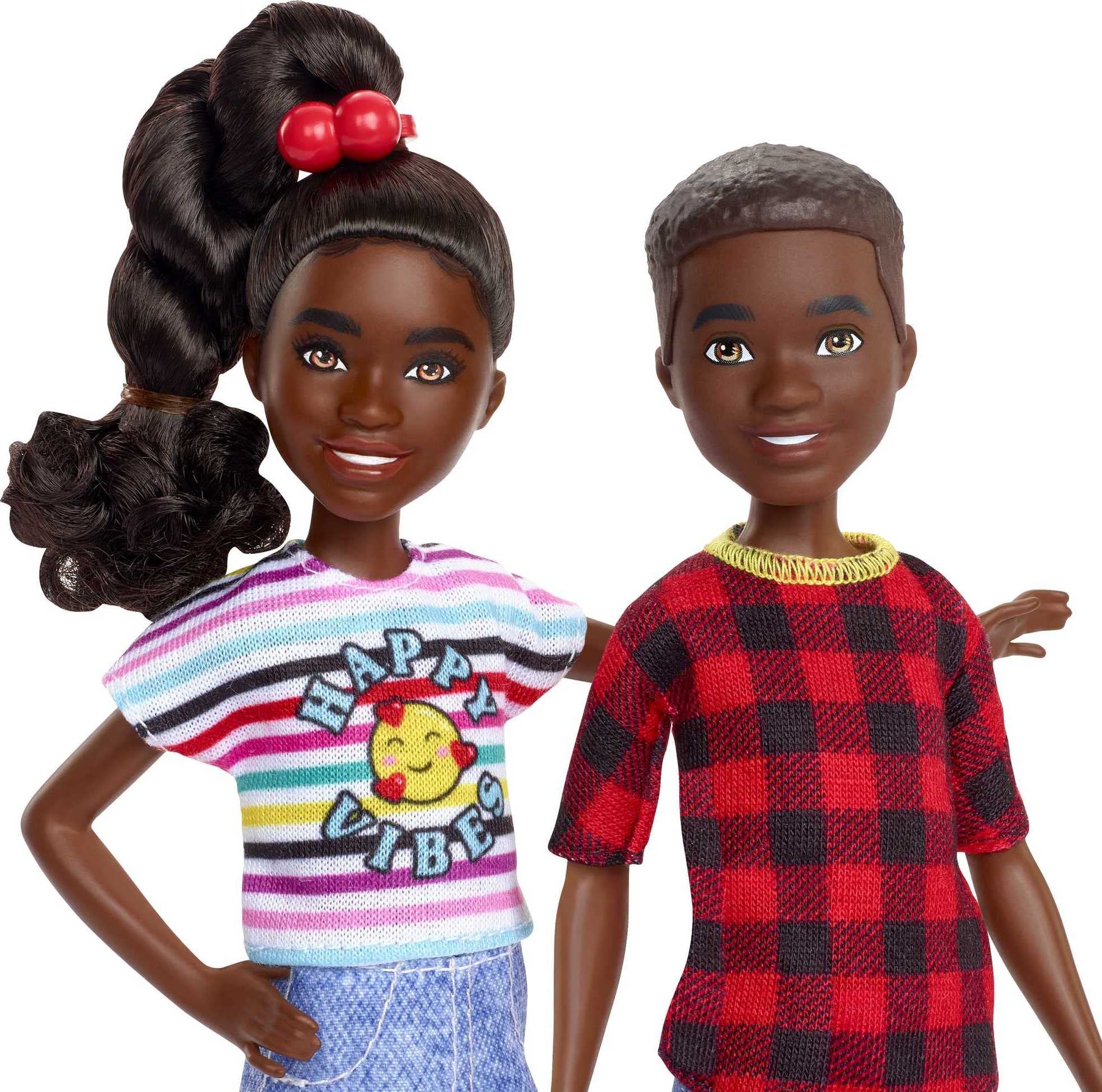 Barbie It Takes Two Doll & Accessories, Twins Playset With Brother & Sister Dolls, 3 Pet Puppies & 10+ Accessories