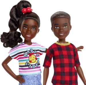 Barbie It Takes Two Doll & Accessories, Twins Playset With Brother & Sister Dolls, 3 Pet Puppies & 10+ Accessories