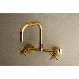 Kingston Brass Ks413Pb Concord Kitchen Faucet, 6-11/16 In Spout Reach, Polished Brass