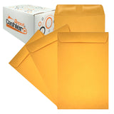 500 Cashier Depot 6 X 9 Catalog Envelopes (Open End), Sturdy 24lb. Brown Kraft Paper, Gum Flap, 500/Box