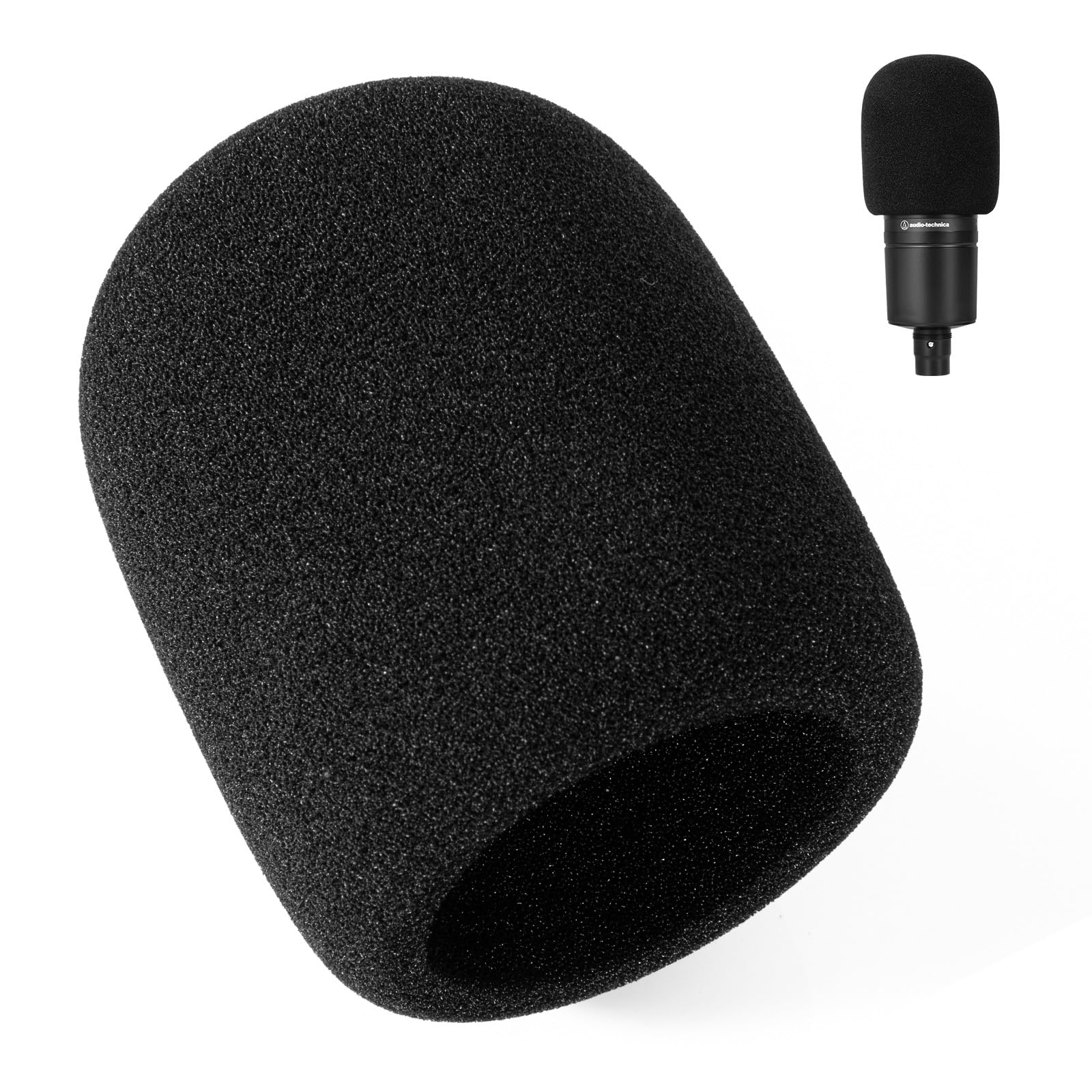 PhantAccy Pop Filter/Windscreen for Audio-Technica AT-2020 AT-2035 AT-2040 AT-2050 ATR2500 ATR2500X AT-4040 Microphones, Foam Mi