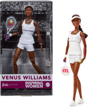 Barbie Inspiring Women Series, Venus Williams Fashion Doll with Signature Tennis Uniform and Racket, Includes Displayable Packag
