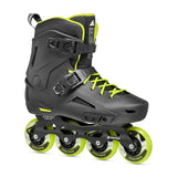 Rollerblade Lightning Mens Urban Inline Skate, Black and Lime
