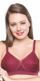 Trylo Women'S Non-Wired Bra (Krutika Plain_Marun_40G),MARUN,40,B07Y3TF848