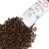 Miyuki Delica Seed Beads - Size 11/0 (1.6 mm), DB1051, Matte Metallic Bronze/Gold Iris, 7.2 g, Approx. 1440 Beads, Made in Japan