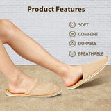 Anmerl Spa Slippers for Men and Women - Premium Bulk Hotel Slippers - Breathable Soft Cotton House Guest Slippers - Non Slip, Wa