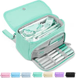 Sooez Super Large Pencil Case, Big Capacity Pencil Bag with 3 Compartments, can hold 100 pencils,Cute Pencil Pouch with Zipper,P
