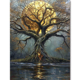 igoodom Diamond Art Kits for Adults, Tree of Life Diamond Painting Kit, Full Drill Round Tree Diamond Art Kits, DIY Gem Art and 