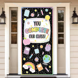 Supervitae Composition Notebook Banner for Back to School Classroom First Day of School Door Cover Welcome Banner Wall Front Doo