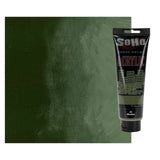 Soho Urban Artist Heavy Body Acrylic Paint - 250 ml Tube - Olive Green - Thick, Rich Color, Excellent Coverage, Professional Qua