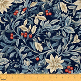 Erosebridal Floral Girls Flowers Garden Red Yellow Fabric by The Yard 3 Yards | Aesthetic Leaves Natural Waterproof Outdoor Deco