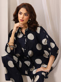 Libas Womens Printed Rayon Co-Ord Set For Women Blue 2Xl