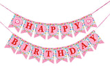 Funcart I Love Unicorn Happy Birthday Banner