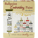Aunt Marthas 666 Ballpoint Craft Paint, 8 Count (Pack of 1), Country