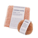 Redecker Copper Cleaning Bundle Cloths and Scrubber Set for Pots, Pans, Sinks & Kitchen Surfaces NonScratch Reusable Copper