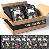 24Pcs Black Marble Mini Composition Notebooks, 4.5 x 3.25'', Back to School