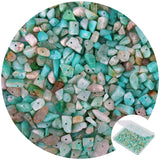 456 PCs Natural Chip Stone Beads, 5-8mm Irregular Multicolor Gemstones Loose Crystal Healing Amazonite Rocks with Hole for Jewel
