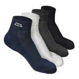 Heelium Bamboo Socks For Men | Quarter Length | OdourFree & Breathable | Padded Base & AntiBacterial | 3X Softer Than Cotton S