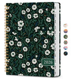 2026 Planner, Weekly and Monthly Calendar Planner for Women, Jan 2026 - Dec 2026, Hardcover Planning Agenda book with Tabs, Spir
