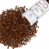Miyuki Delica Seed Beads - Size 11/0 (1.6 mm), DB2142, Duracoat Opaque Cognac, 7.2 g, Approx. 1440 Beads, Made in Japan