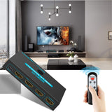SGEYR HDMI 2.0 Switch Splitter 3 Port 4K HDMI Switcher 3 in 1 Out HDMI Switches Selector Box with IR Remote IR Remote Control Su
