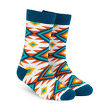 Dynamocks MenS And WomenS Combed Cotton Designer Crew Length Socks (Multicolour, Free Size) (Crew Unique)