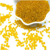 Orange Glass Seed Beads, 3mm Small Craft Beads Pony Beads Bulk for Bracelets, 5000 Pcs Loose Seed Beads for DIY Necklace Ring Wa
