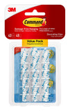 Command Small Decorating Clips, Mini Light Clips, Clear, 40Clips/Pack, 4Packs, Decorate DamageFree
