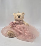 KINNEX COLLECTIONS SINCE 1997 20 Quince Anos Quinceanera Last Doll Teddy Bear with Dress (Centerpiece) ~ ARC16832-30 (Rose Gold)