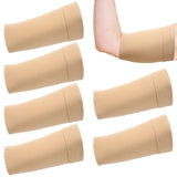 Vinsatin 6 Pcs PICC Line Sleeve Cover PICC Line Shower Cover Fashionable Breathable Upper Arm Sleeves for Women Men (Light Neutr