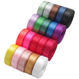 LIUYAXI 20 Colors 100 Yard Satin Ribbon Fabric Ribbon Assorted Ribbon Rolls, 3/8 Inch Wide 5 Yard/Roll, Rinbow Ribbons Perfect f