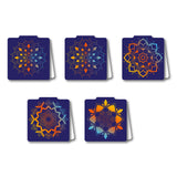 woopme Decorative Mandala Art Pattern Printed Magnetic Bookmark for Boys Girls Students Kids Book Lovers Readers Gift Magnetic P