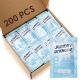 Leelosp 200 Pcs Individual Travel Laundry Detergent Portable Detergent Packets Travel Size Liquid Soap for Cleaning